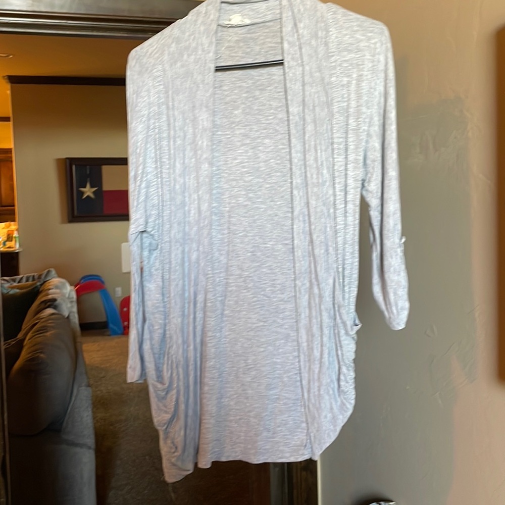 Gray cardigan medium . Good condition.